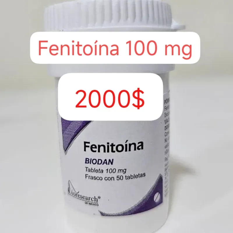 Fenitoína de 100 mg Frasco con 50 Tabletas