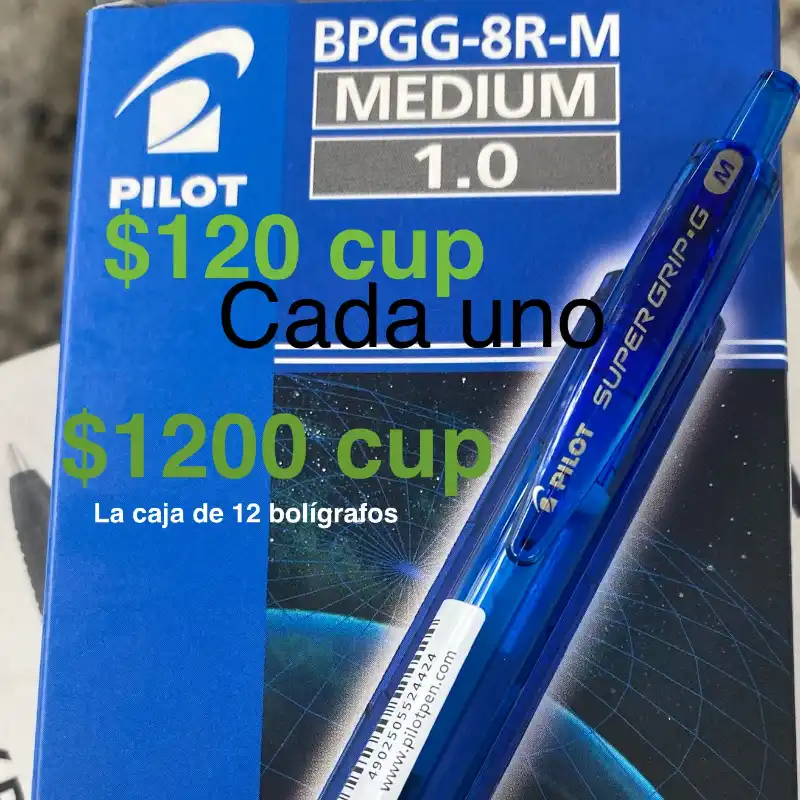 Bolígrafos Pilot azul