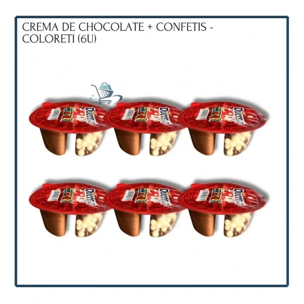 Crema de Chocolate + Confeti - Coloreti 16g (6u)