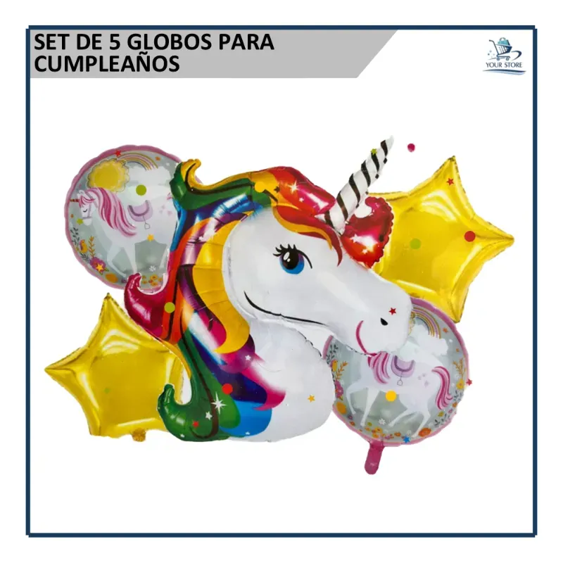 Set de Globos Unicornios