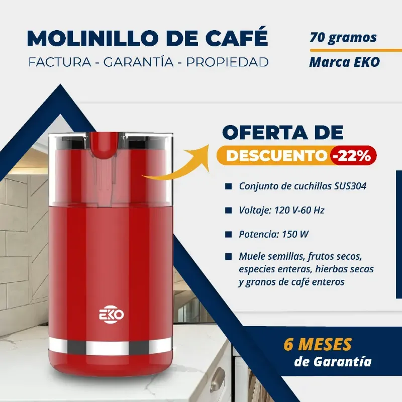 MOLINILLO DE CAFÉ Y ESPECIAS EKO (FAD)