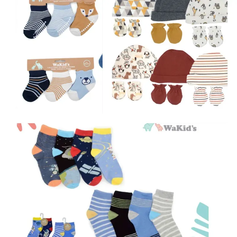 Conjunto de Gorros y Calcetines para Bebé Variado