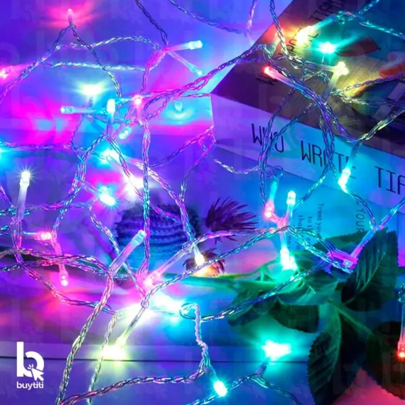 10m Luces RGB para arbolito cable blanco