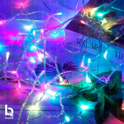 10m Luces RGB para arbolito cable blanco