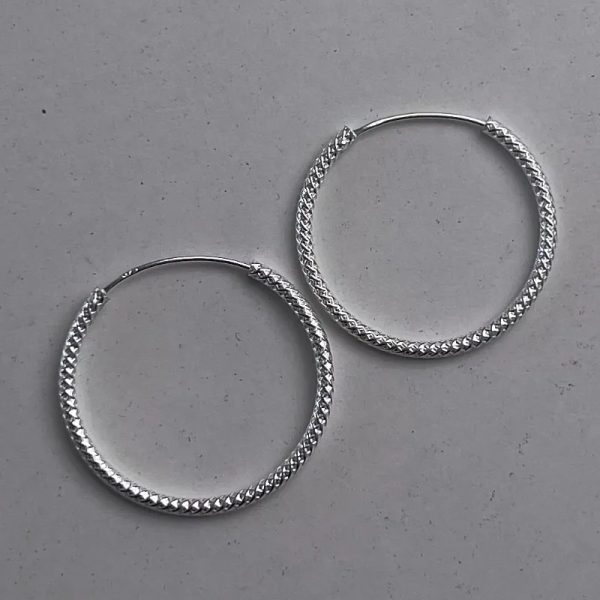Argollas en textura serpiente originales