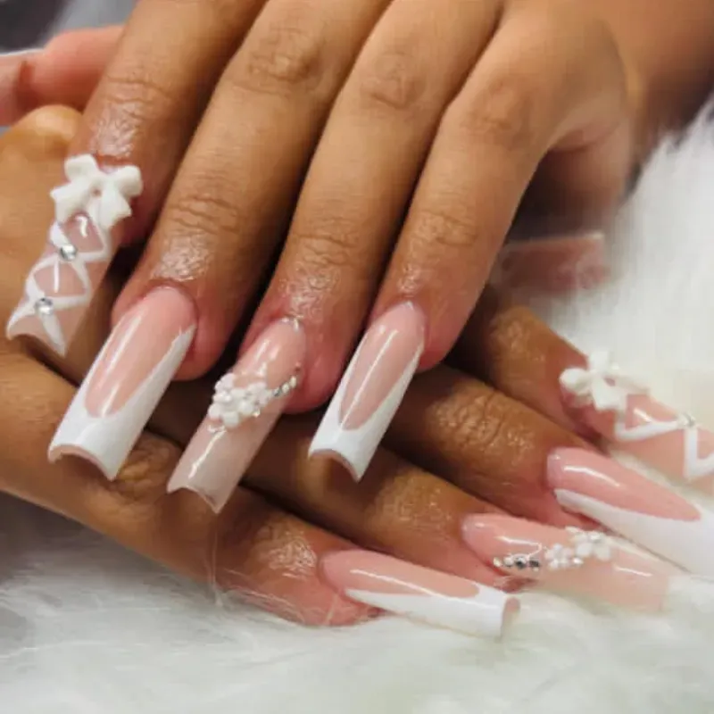 Relleno uñas extra largas