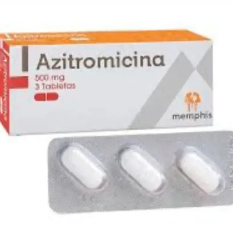  Azitromicina (3 tab de 500 mg)