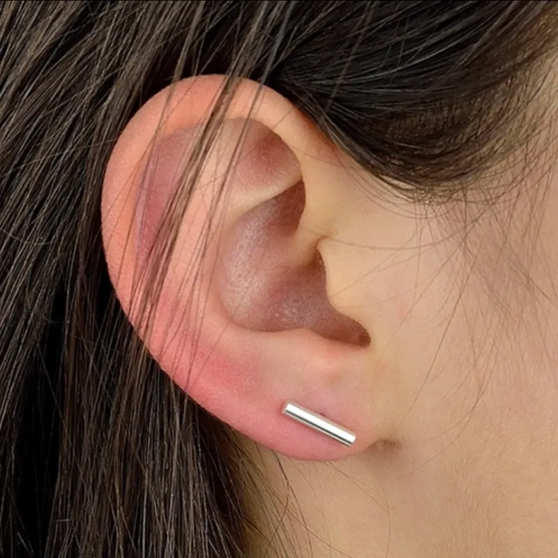 Arete artesanal de palitos