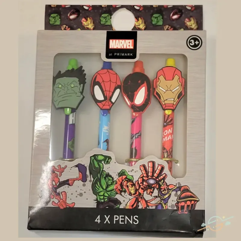Pack 4 bolígrafos Marvel