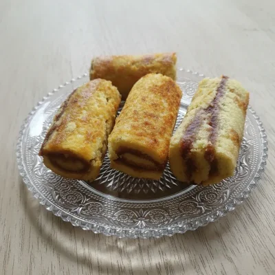 Rollitos con mermelada