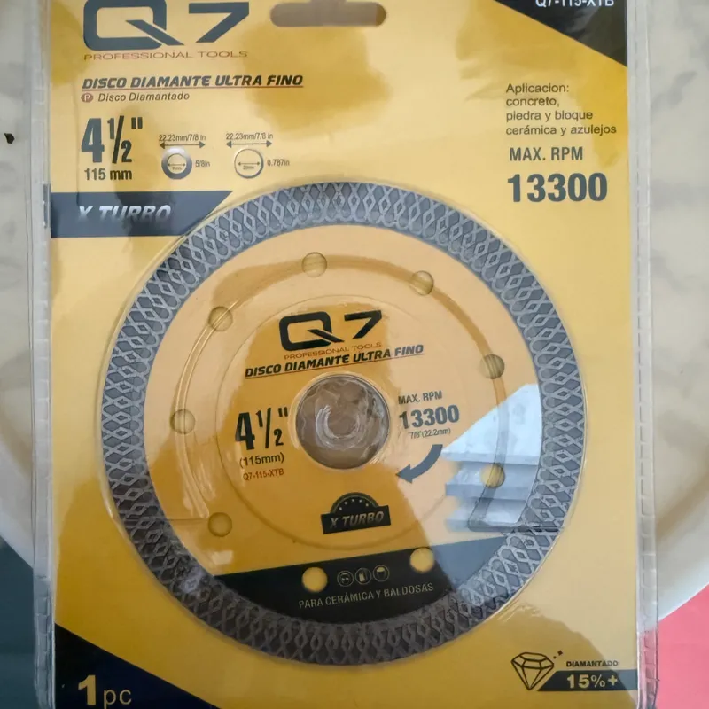 Disco de corte para cerámica y concreto