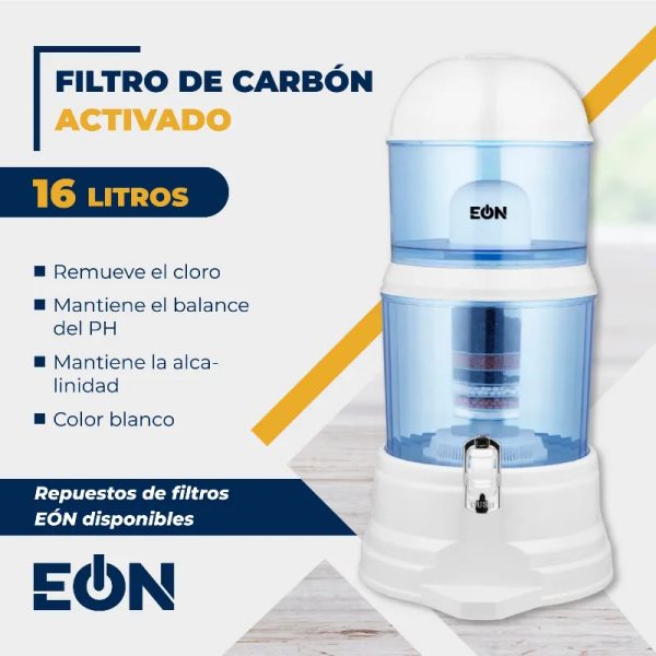  *Filtro de Carbón Activado Blanco, Marca EÒN*