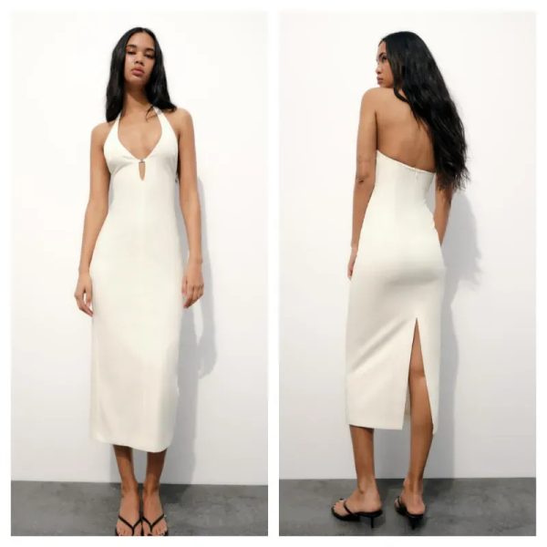 Vestido Zara blanco