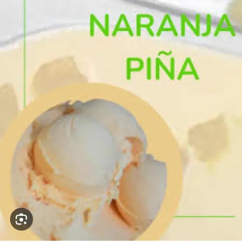 Helado de naranja piña 1 lt