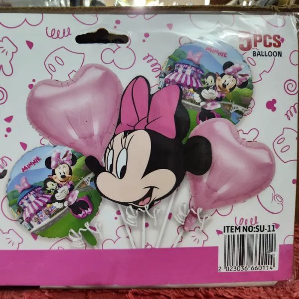 Set de 5 globos inflables Minie