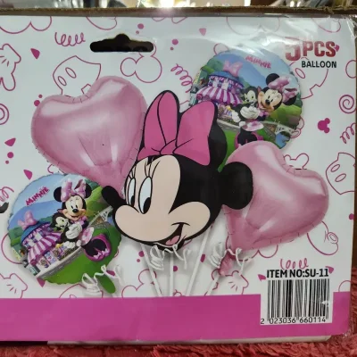 Set de 5 globos inflables Minie