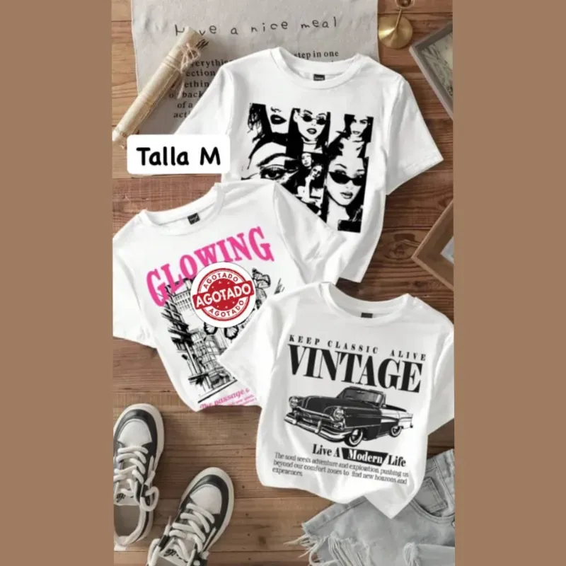 Pullovers cortos con estampado gráfico