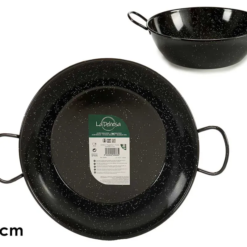 Sartén honda esmaltada con asas (32 cm)