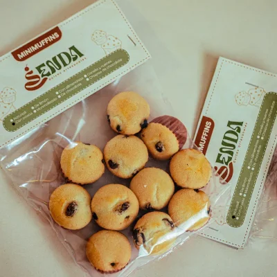 Mini muffins con pasas