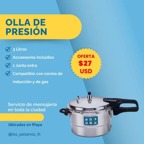 Olla inducción y gas 4 litros