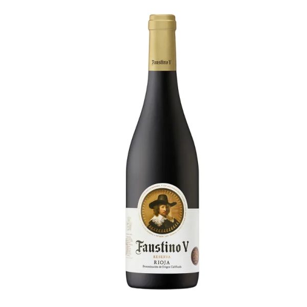 Vino Tinto Tempra/Mazuelo D.O.Rioja FAUSTINO V Reserva 750 ml/6 Caja