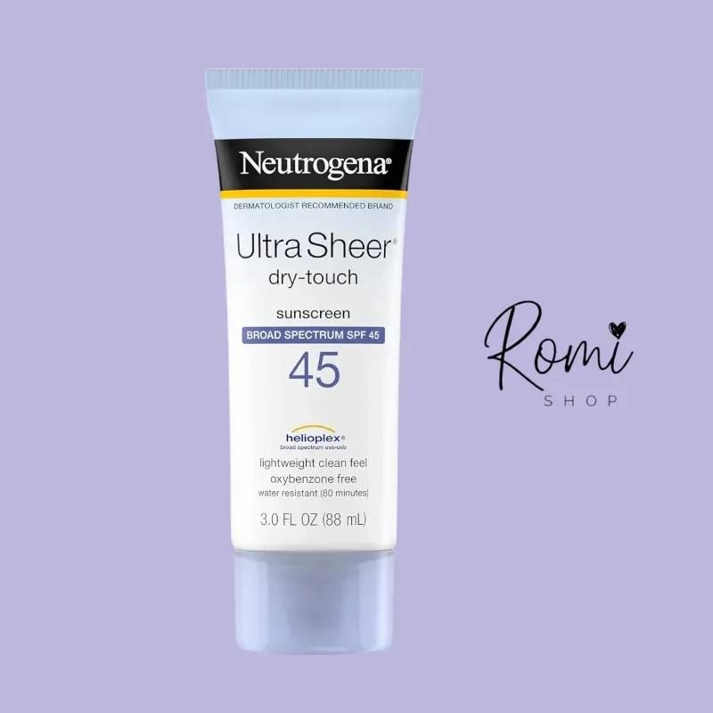 Loción con protector solar Neutrogena ® Ultra Transparente ® Dry-Touch SPF45+ 88ml