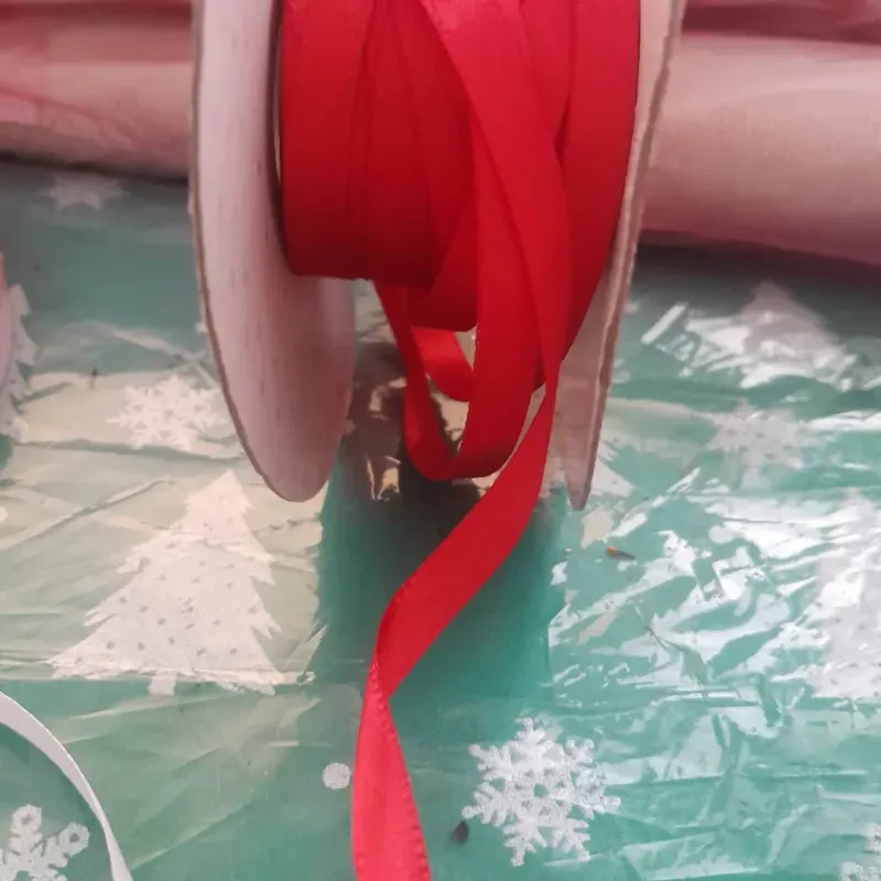 Cinta satín 6mm ROJA