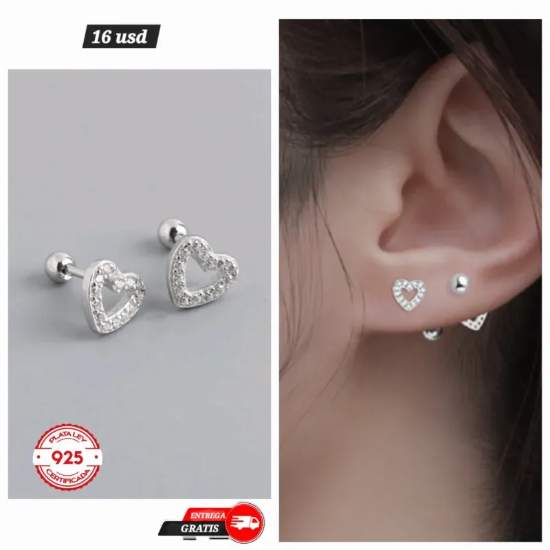 Aretes de plata