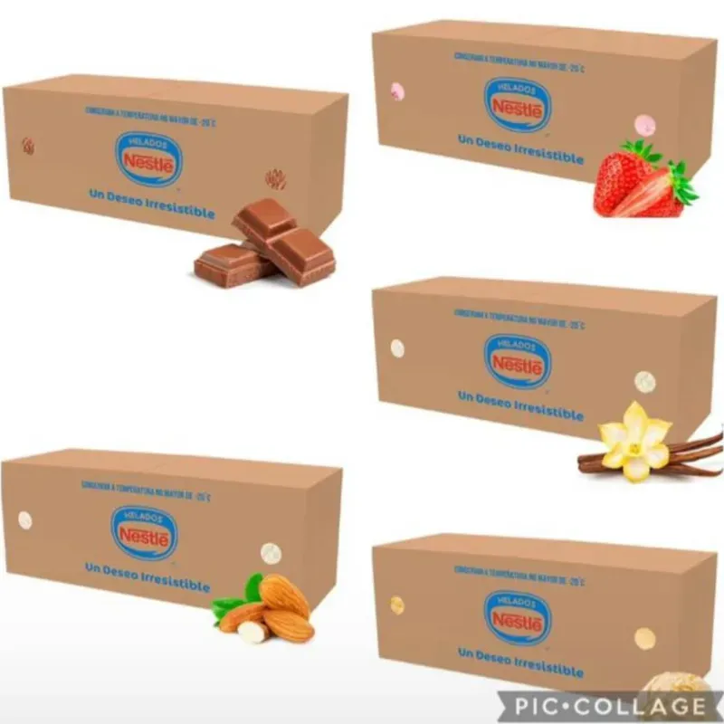 Cajas 4lt helado nestle