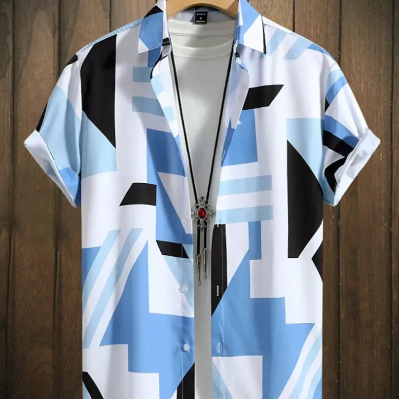 Camisa blue patterns