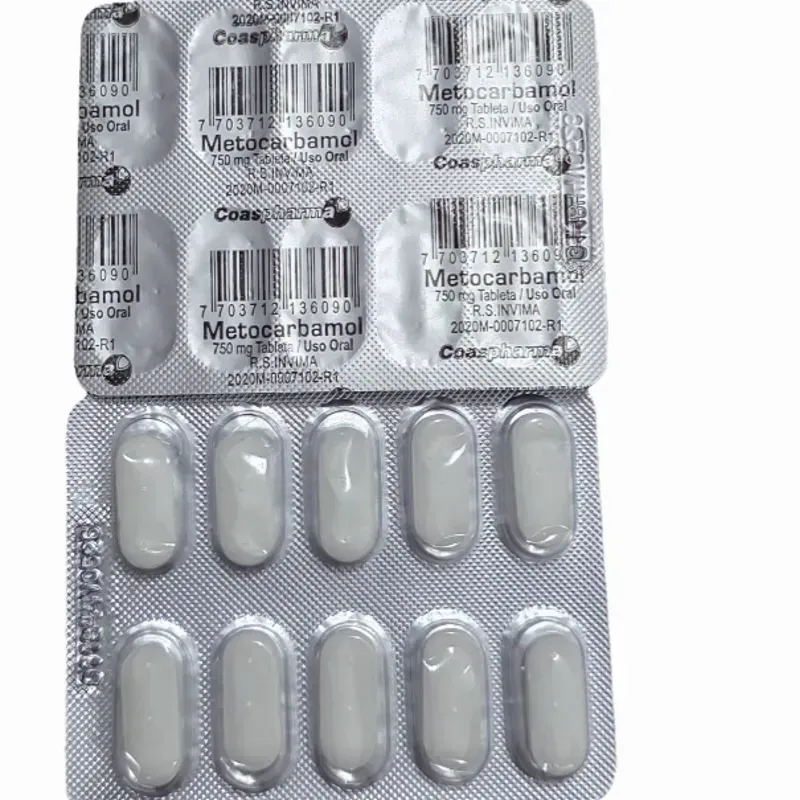 METOCARBAMOL (750mg,10t)(VENCE 5-26)