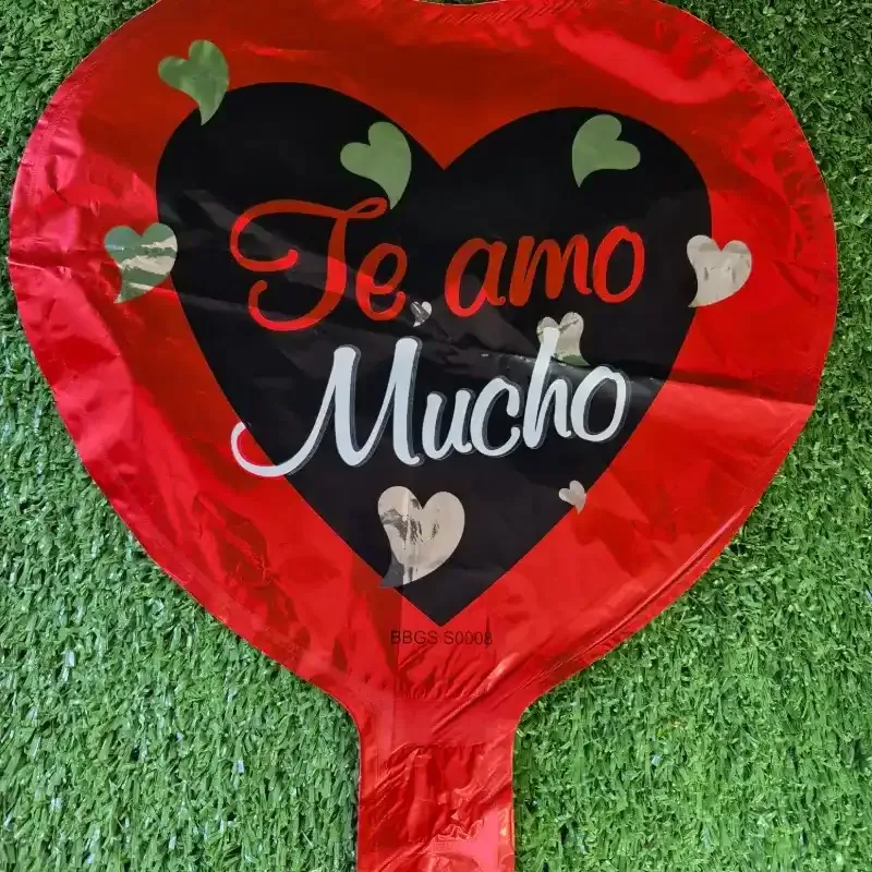 Globo metálico de Corazón