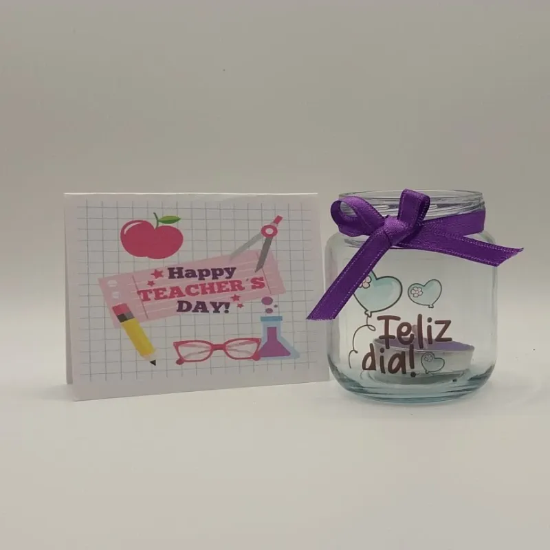 Pomito Feliz Dia con vela + Postalita a eleccion