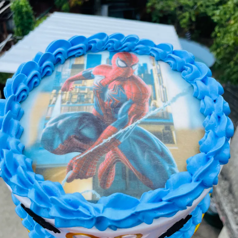 Pastel con imagen comestible