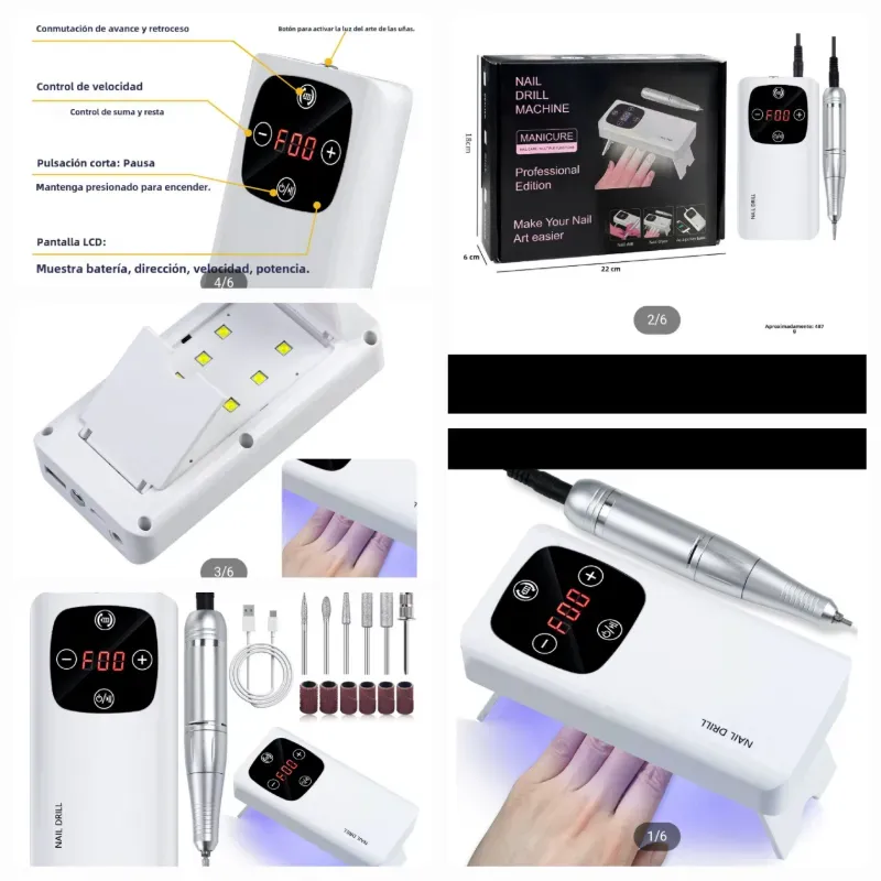 Máquina 45000 RPM & Lámpara Recargable