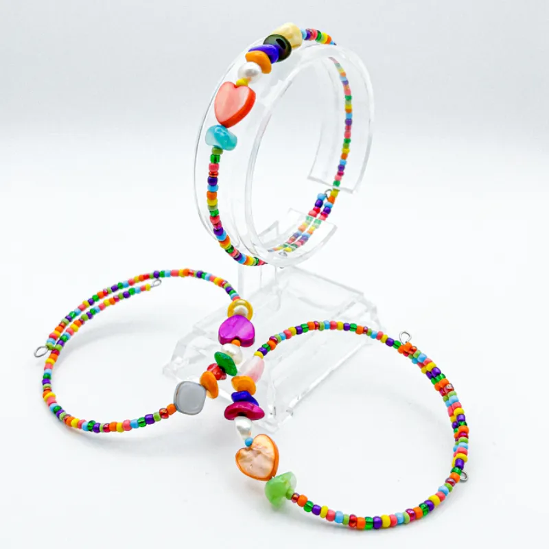 Pulsera de aro con detalles de nácar