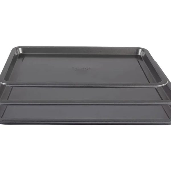 Set de tres bandejas para horno