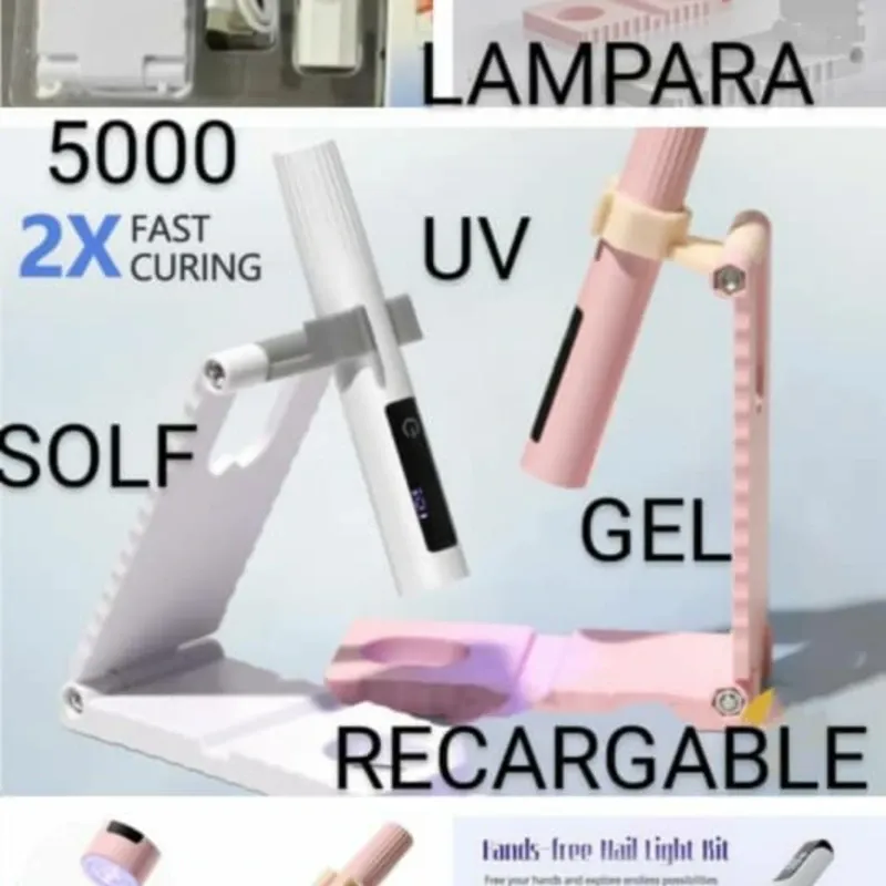 LÁMPARA DE GEL RECARGABLE PARA SOLF GEL