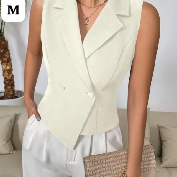  Conjunto White Executive – Poder visual con blazer doble botonadura y elegancia estratégica
