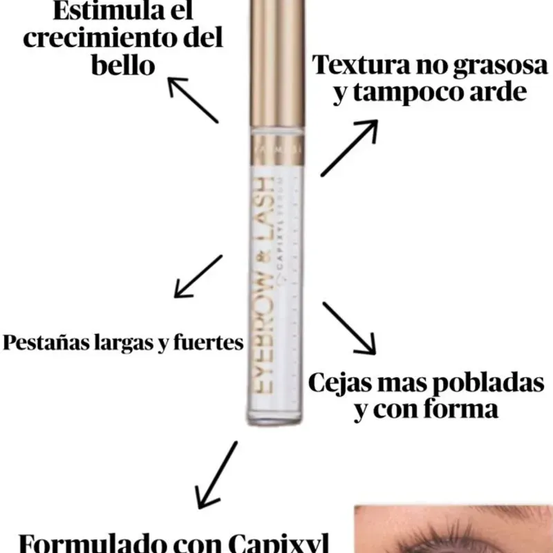 Serum fortalecedor para cejas y pestañas