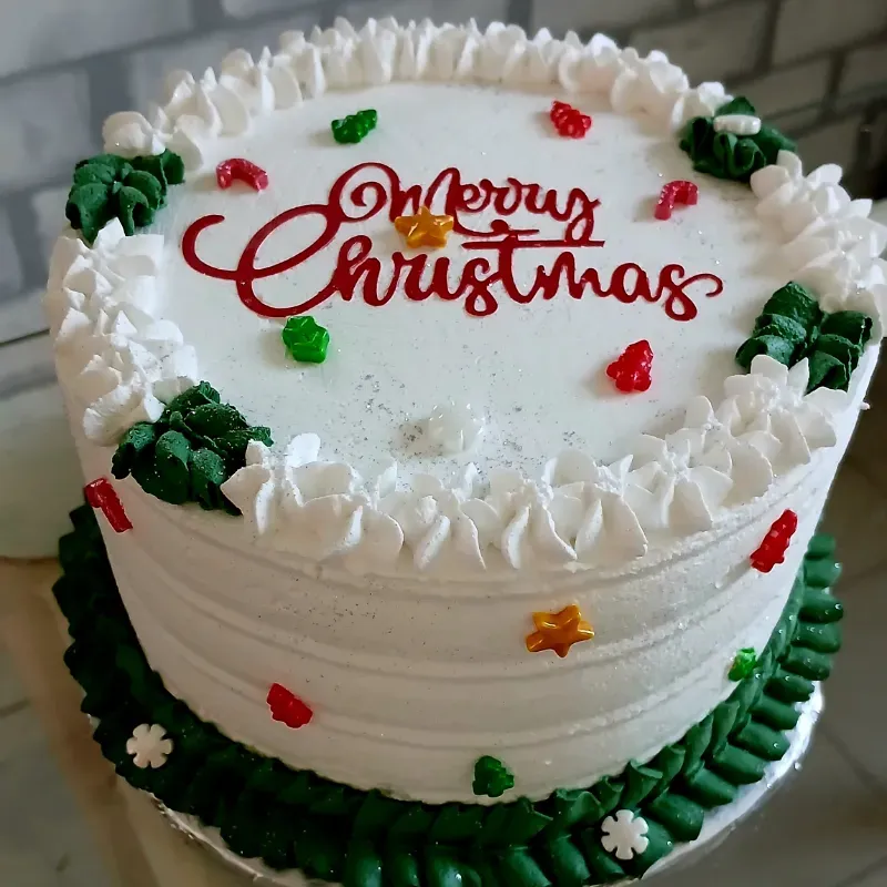 Cake de nata navideño 15 cm