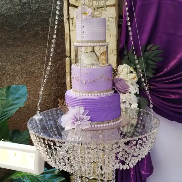 Morado para quinceañera