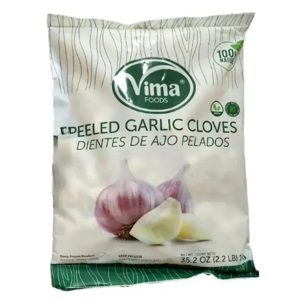 Diente de ajos pelados