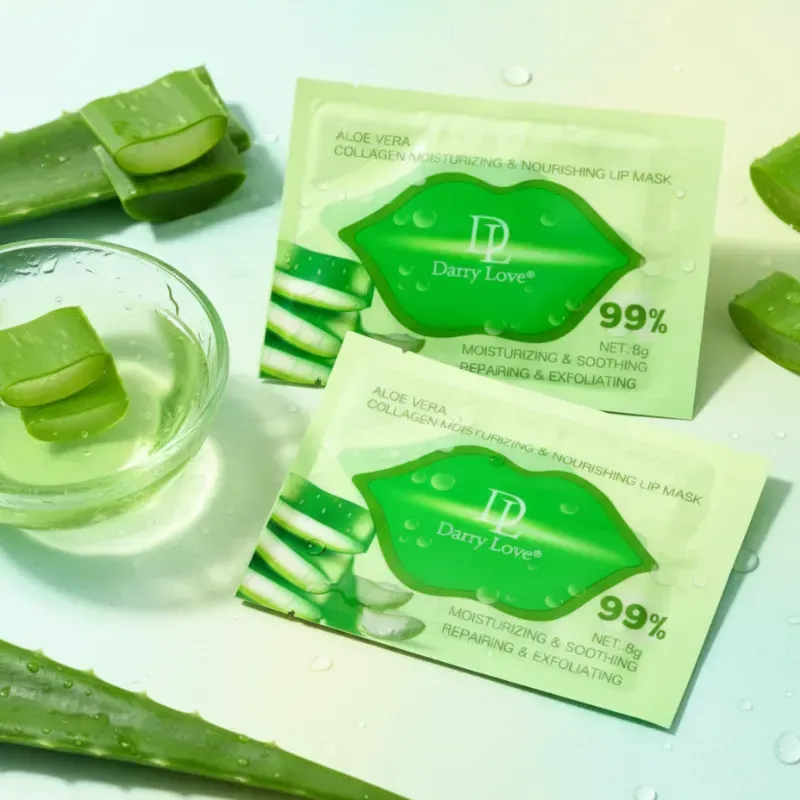 Mascarilla para labios de Aloe Vera y colágeno