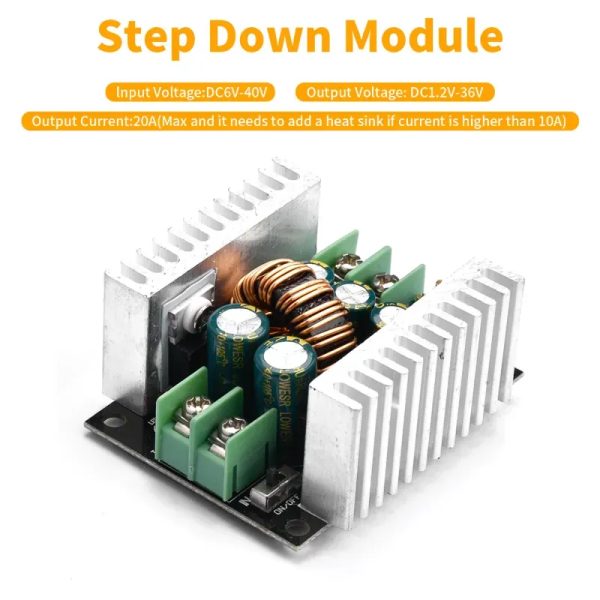 ⚡ Convertidor Reductor DC-DC LM25116 – 300W / 20A