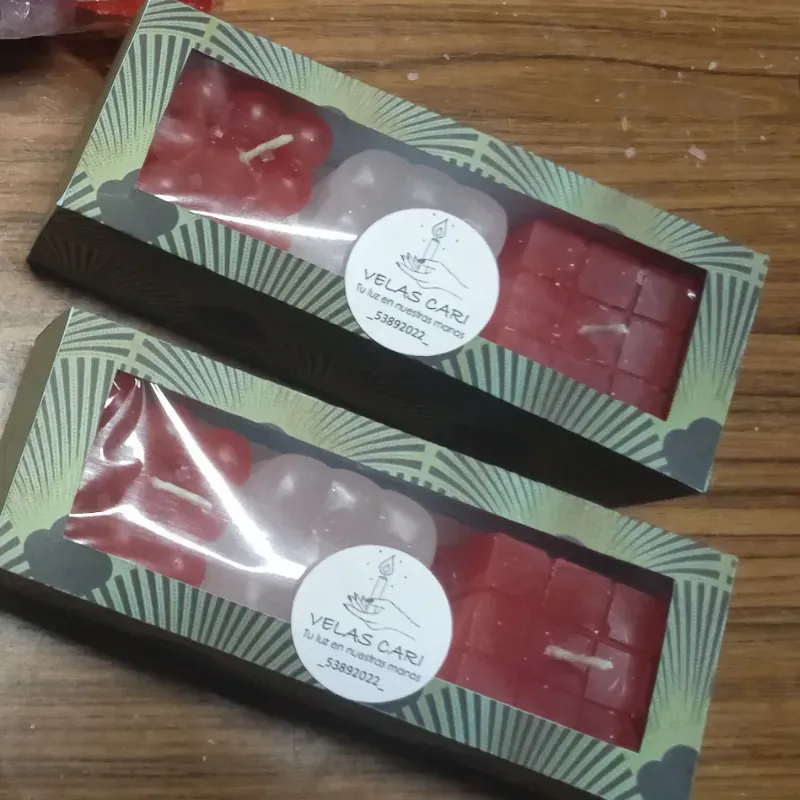 Estuche de 3 velas de cubos y Rubick