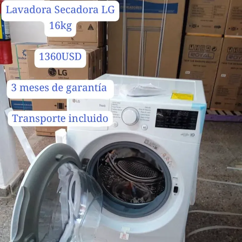 Lavadora secadora LG 16 Kg