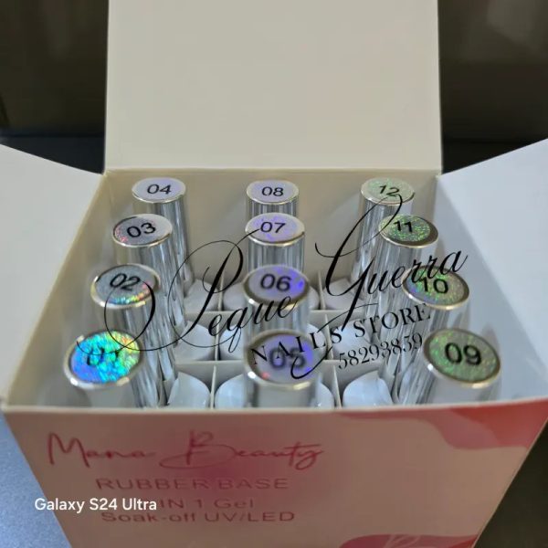Rubber base tonos rosados Mana Beauty 10ml