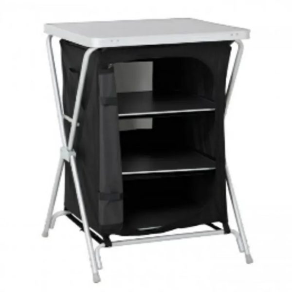 ARMARIO MESA CAMPING ALUMINIO NEGRO
