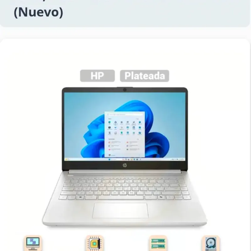  Laptop HP 14” – Intel N150 / 4GB RAM / 128GB UFS (Nueva)